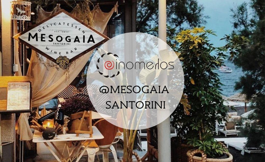 Mesogaia Delicatessen Wine Bar @ Santorini με Οινομελο της Oinomelos